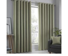 Sage green curtains 90x90"