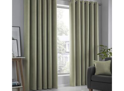 Sage green curtains 90x90"
