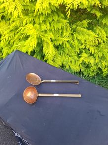 By post only copper laddle and strainer