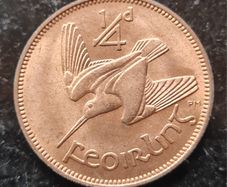 Ireland 1959 Farthing Excellent coin with Lustre