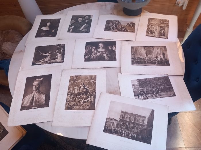 74 prints of paintings, D18 post 8e
