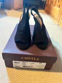 Carvela black Suede black heels