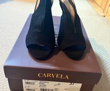 Carvela black Suede black heels
