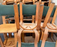 25 Euro each chair total of 65 chairs original thonet chairs from New York diner price per chair