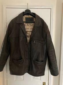 Heavy Waxed Aviator Leather Jacket