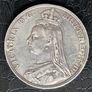 1889 Queen Victoria Silver Crown coin Image 3