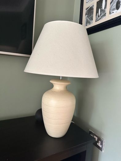 Two matching table lamps