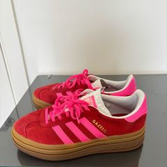 Adidas Gazelle Bold Platform Red and Pink