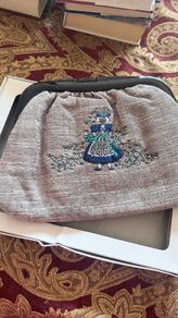 Vintage Linen Clutch Bag