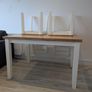 Solid Wood Dining Table & 4 Chairs Image 2