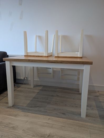 Solid Wood Dining Table & 4 Chairs