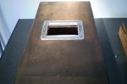 vintage wooden cashbox