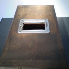 vintage wooden cashbox