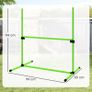 Agility Set for Dogs 4-piece Height-Adjustable Agility Equipment with 4 Hurdles Carry Bag 99 x 65 x 94 cm Green Image 2
