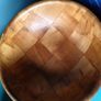 2 x Vintage Woven Wood bowls Image 3
