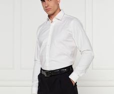 HUGO BOSS Men's Valerio Shirt, White, Size 44 / XL