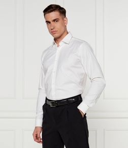 HUGO BOSS Men's Valerio Shirt, White, Size 44 / XL