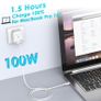 USB C to USB C Cable, 6FT USB C Charger Cable 100W Fast Charging Type C Cable for MacBook Pro 2020, iPad Pro 2020, iPad Air 4,Galaxy S22 S21 Ultra S20 and More Type-C Devices/Laptops Image 5