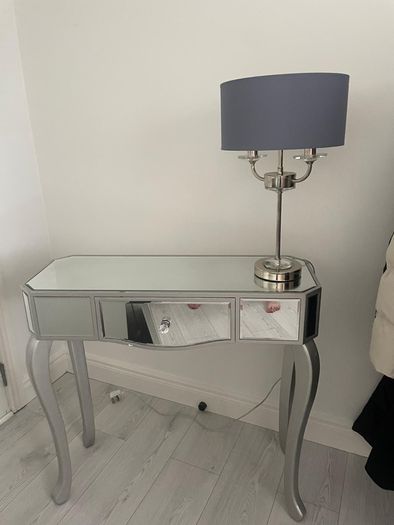 Hall Table, Mirror and Lamp