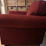 Comfortable burgundy/wine armchair Image 2