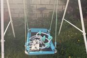 Free swing with accessories(  Dismantled ) and pink sandpit/