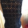 Hand Crochet Sleeveless Cardigan (Black) Image 4