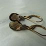 9ct Gold Smoky Quartz and Diamond Drop Earrings, Leverback, 1.58g Image 8