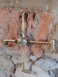 Brass Whip Rack