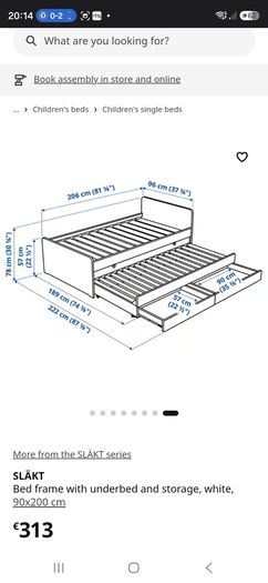 Ikea Trundel bed for sale