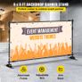 243.8 cm Backdrop Banner Stand Step and Repeat Adjustable Telescopic Lightweight Trade Show Display Wall Exhibitor with Carrying Bag Image 2