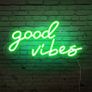 Good Vibes Neon Sign,Neon Light Powered by USB with Switch, Pink Led Neon Light Sign for Bedroom,Wall Decor,,Game Room,Party, Bar Decor-16.1x8.2 inch (FREE POSTAGE) Image 4
