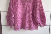 Savida pink lace blouse