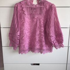 Savida pink lace blouse