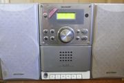 Sharpes Mini Stereo With Twin Speakers " Works Well "