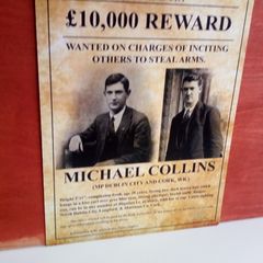 Michael Collins 1920s Public Reward Notice Poster Ireland