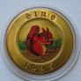 Ireland Rare 25 Euro 1996 Gold Plated Proof Colour Red Squirrel - 400 max mintage Image 3