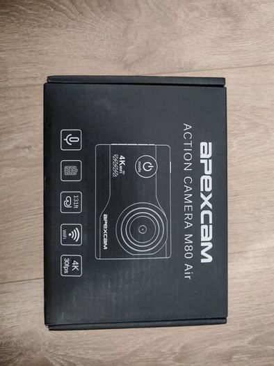 Apexcam M80 Air 4K Action Camera, WiFi, Waterproof 40m