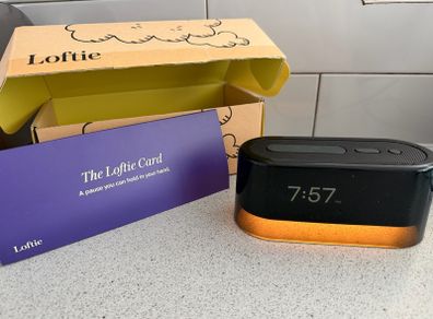 Loftie alarm clock and plus card