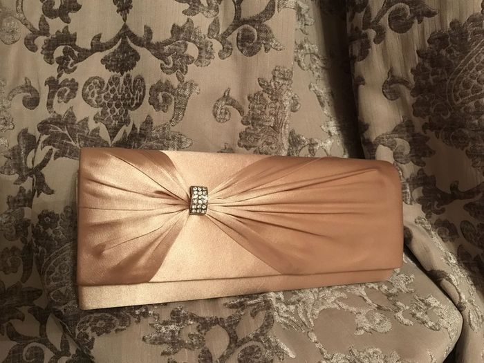 clutch bag satin cream ( used ones- like new)