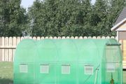 4x2 m Polytunnel Walk-in Greenhouse with Zip Door and Windows-Green (FREE SHIPPING)