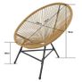Bistro 3 Piece Egg Designer String Chair Indoor & Outdoor Garden Set Image 2