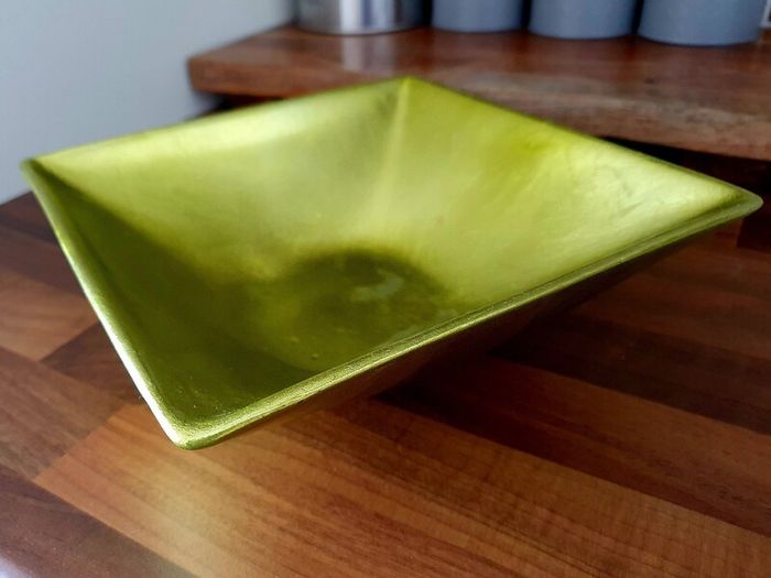 Decorative Square Bowl / Centrepiece - Green