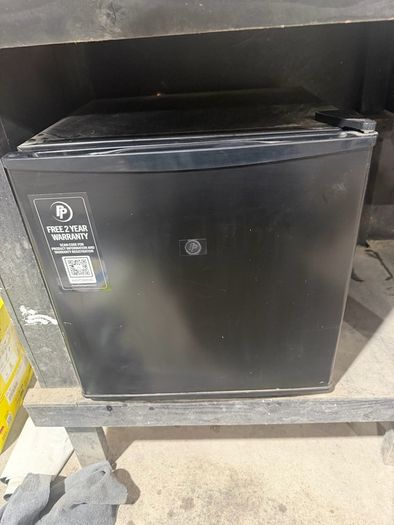 work bench + mini fridge