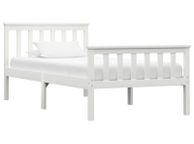 main image for ad Bed Frame White Solid Pinewood 150 x 200 cm