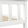 _Solid Pine Wood Bed Frame Solid Wood Bed Single Bed Futon Bed Frame Slatted Frame Bedroom White 100 x 200 cm Image 3