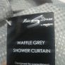 waffle grey shower curtain Image 4
