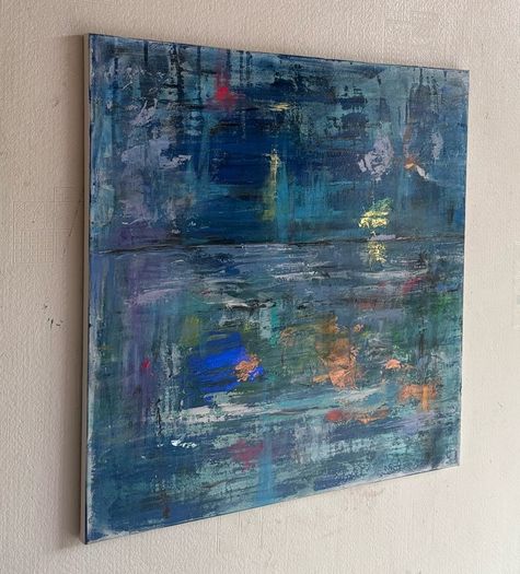 Original Abstract Painting Seascape