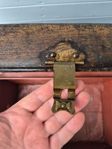 Vintage Metal Chest Trunk Box