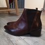 Leather Ankle Boots Size Uk 6 Image 3