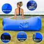 Inflatable lounger, 2019 New Waterproof inflatable Sofa with Storage Bag Air Sofa lounger Hammock with Headrest Inflatable Couch fit for Travelling,Camping,Pool and Beach (Blue) Image 6
